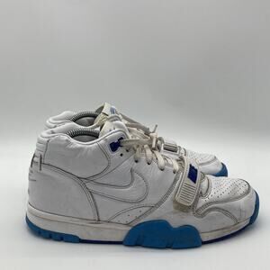 Mens Size 9 Nike Air Trainer 1 White University Blue Athletic Shoes DR9997-100